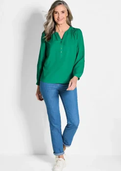 Bluse aus reiner Viskose