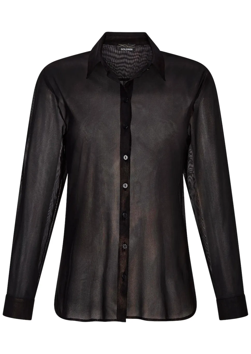 Bluse aus semitransparentem Mesh