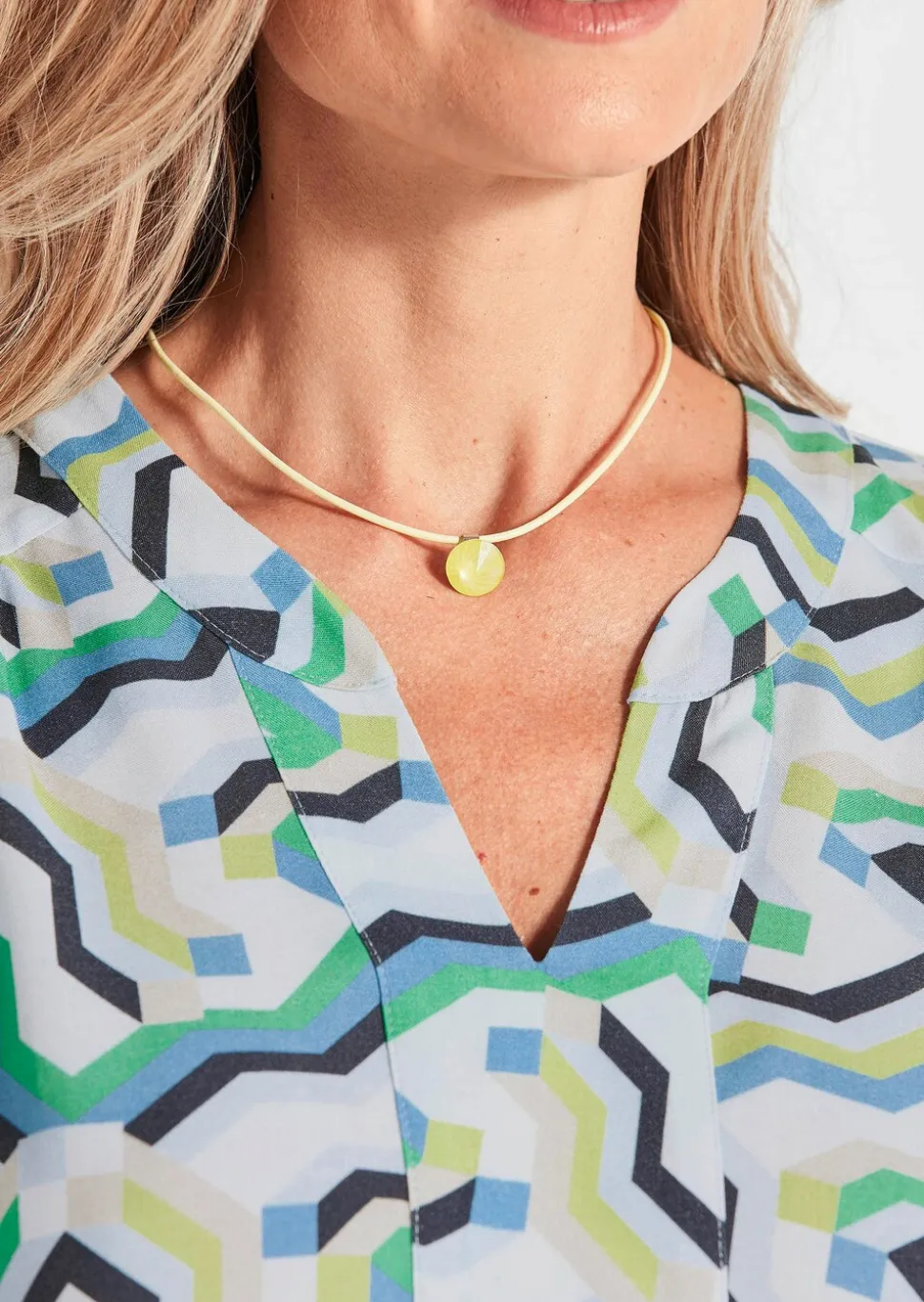Bluse im Tunikastil