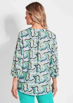 Bluse im Tunikastil