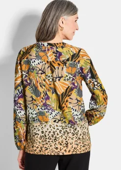 Bluse mit Animal Print
