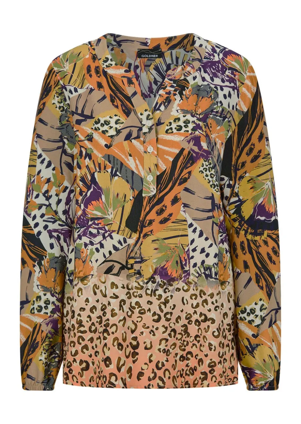 Bluse mit Animal Print