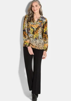 Bluse mit Animal Print