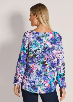 Bluse mit Blumenprint