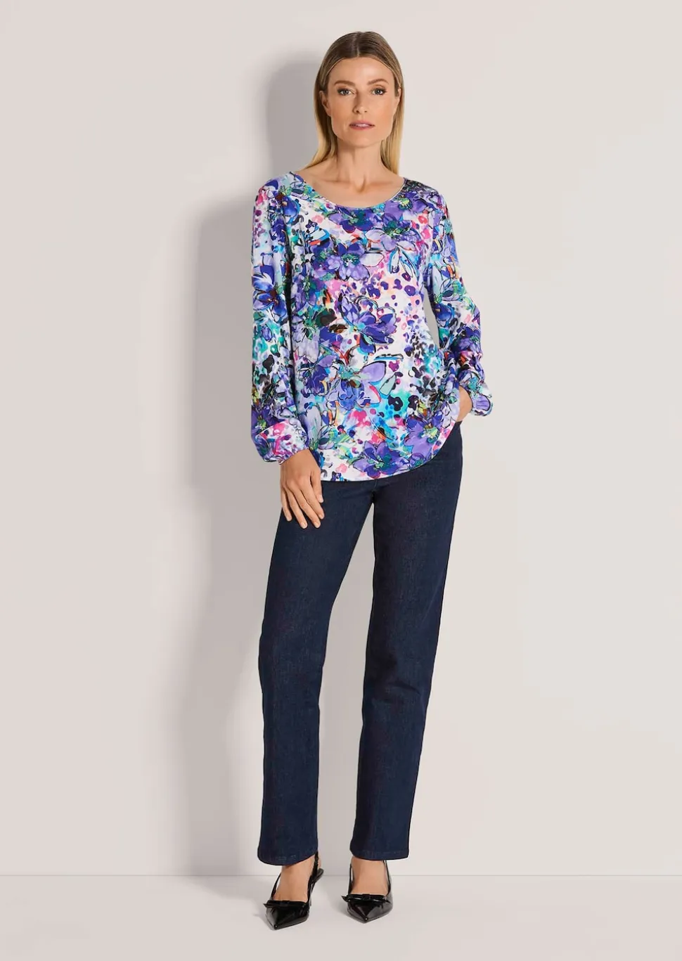Bluse mit Blumenprint