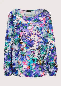 Bluse mit Blumenprint