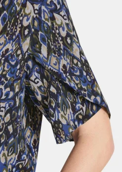 Bluse mit doppellagigen Ärmeln