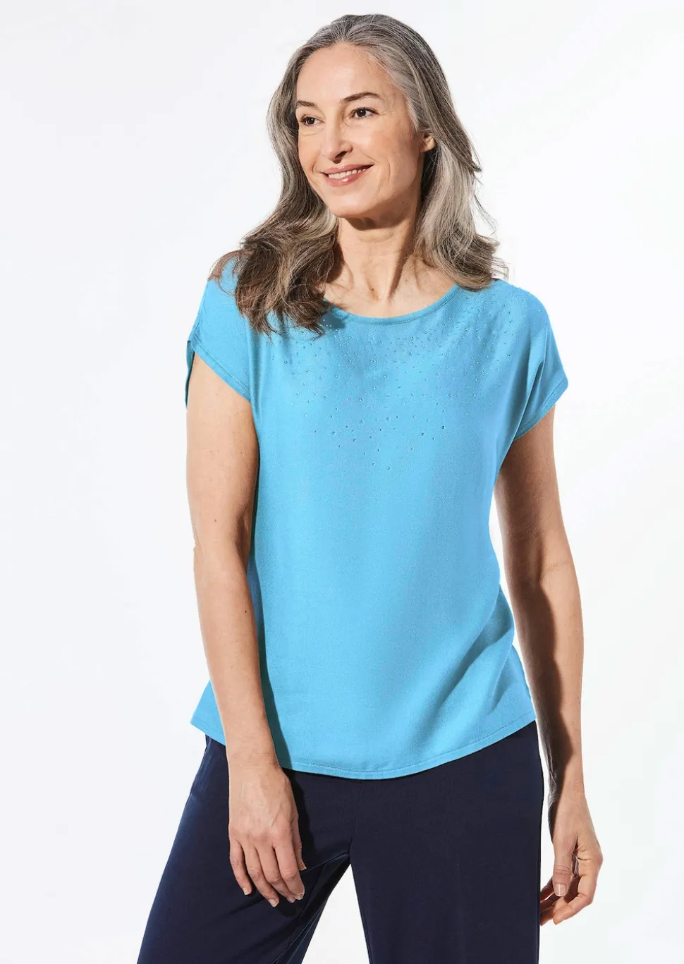Bluse mit Glitzersteinen