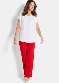 Bluse mit Glitzersteinen