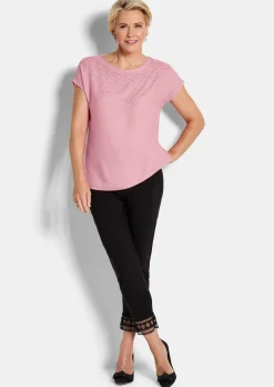 Bluse mit Glitzersteinen