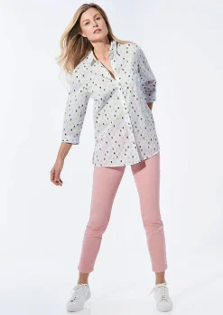 Bluse mit Hemdkragen