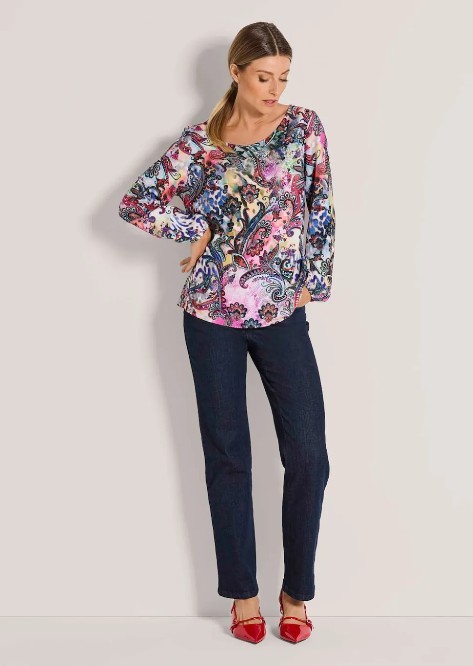 Bluse mit Paisley-Muster