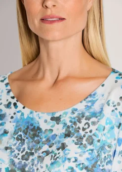 Bluse mit Rundhalsausschnitt