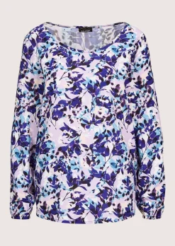 Bluse mit Rundhalsausschnitt