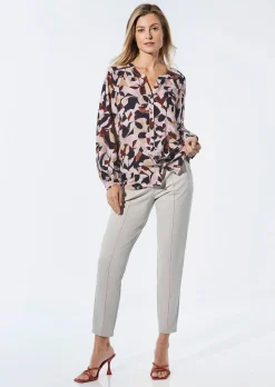 Bluse mit Tunika Ausschnitt