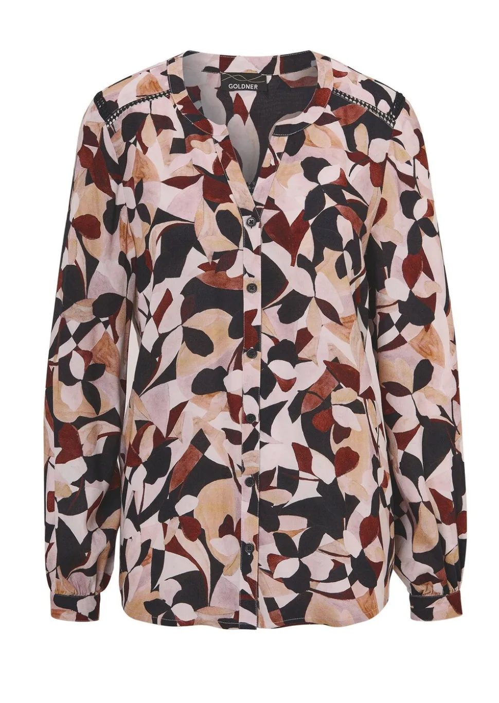 Bluse mit Tunika Ausschnitt