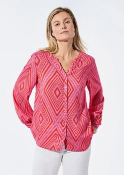 Bluse mit Tunika Ausschnitt