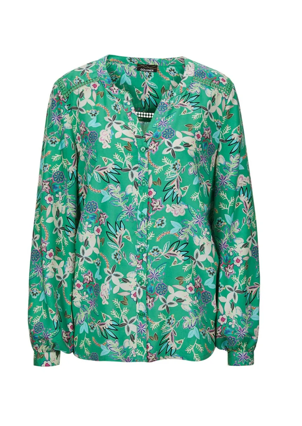 Bluse mit weiten Ärmeln & Paisley-Muster