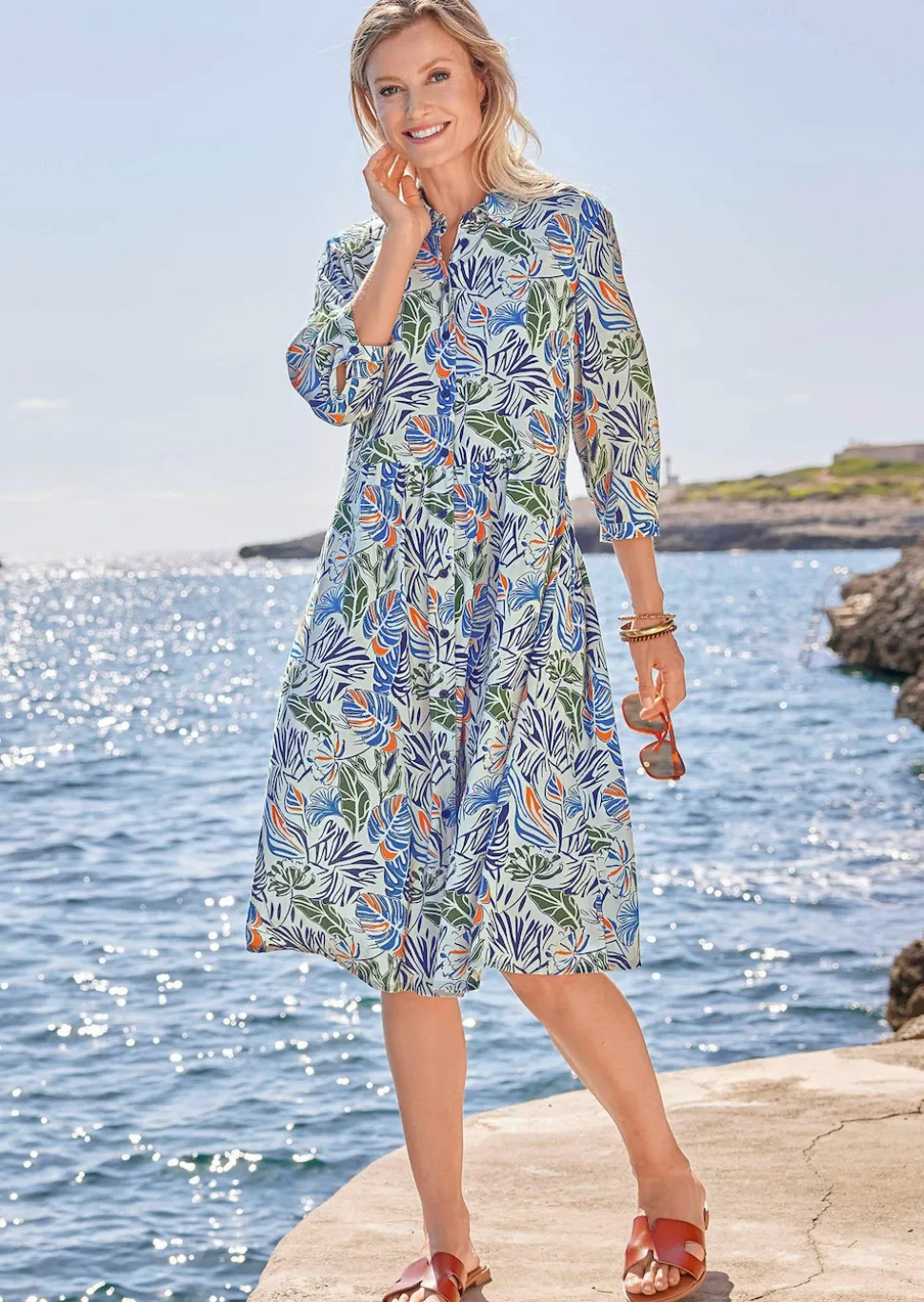 Blusenkleid mit Hemdkragen