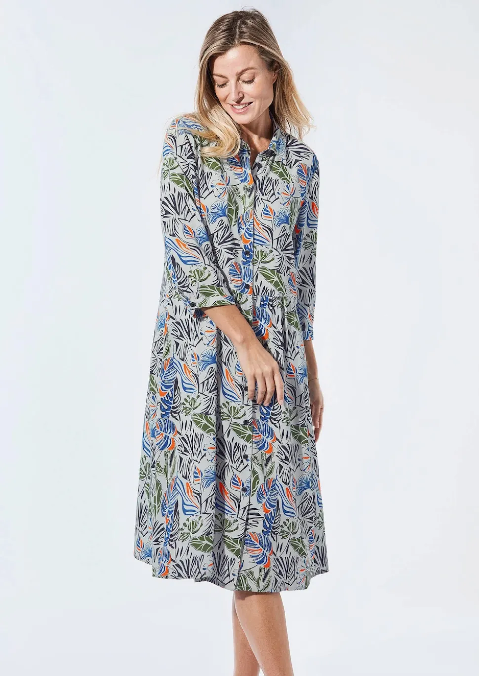 Blusenkleid mit Hemdkragen