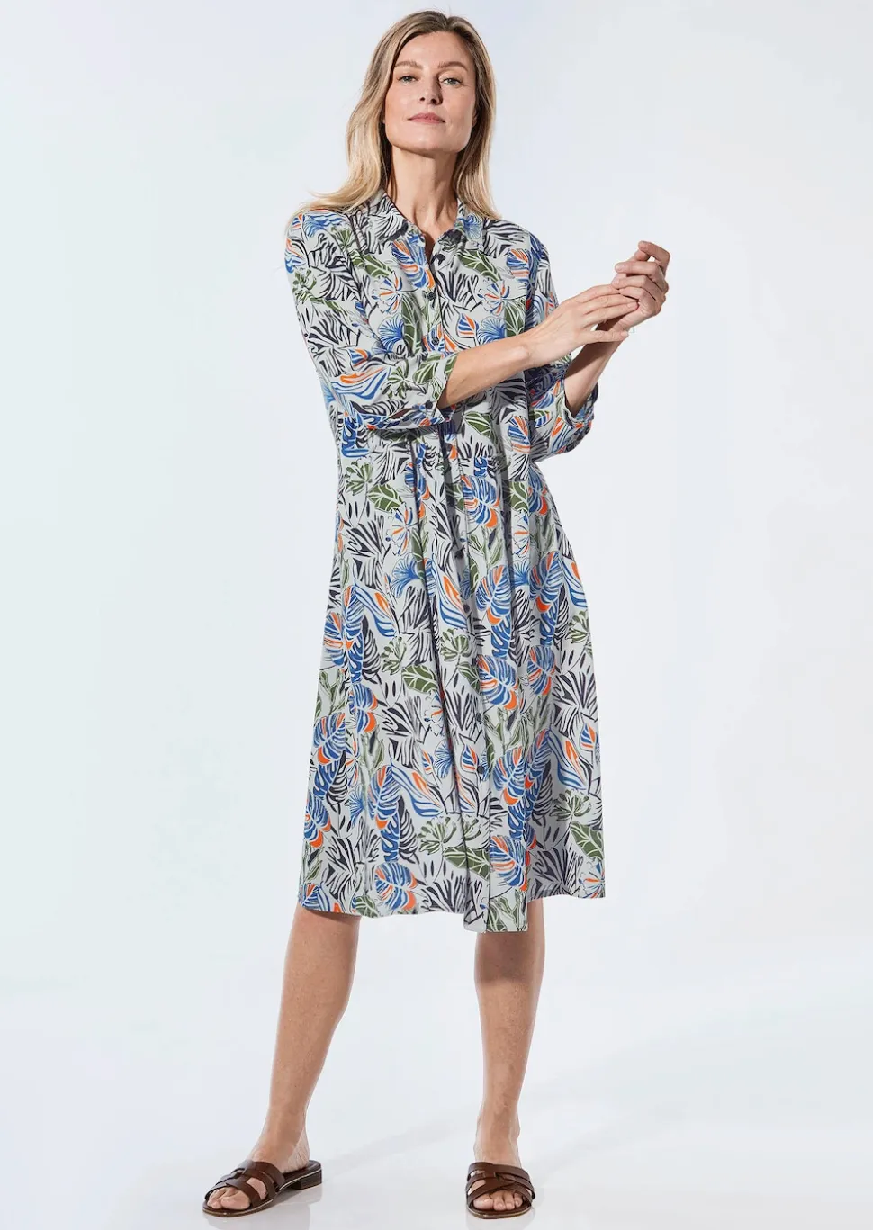 Blusenkleid mit Hemdkragen