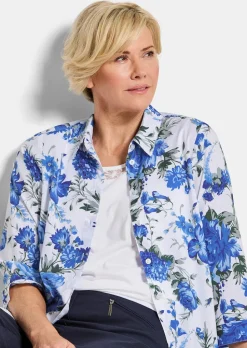 Blusen-Set aus Blumenbluse und Top