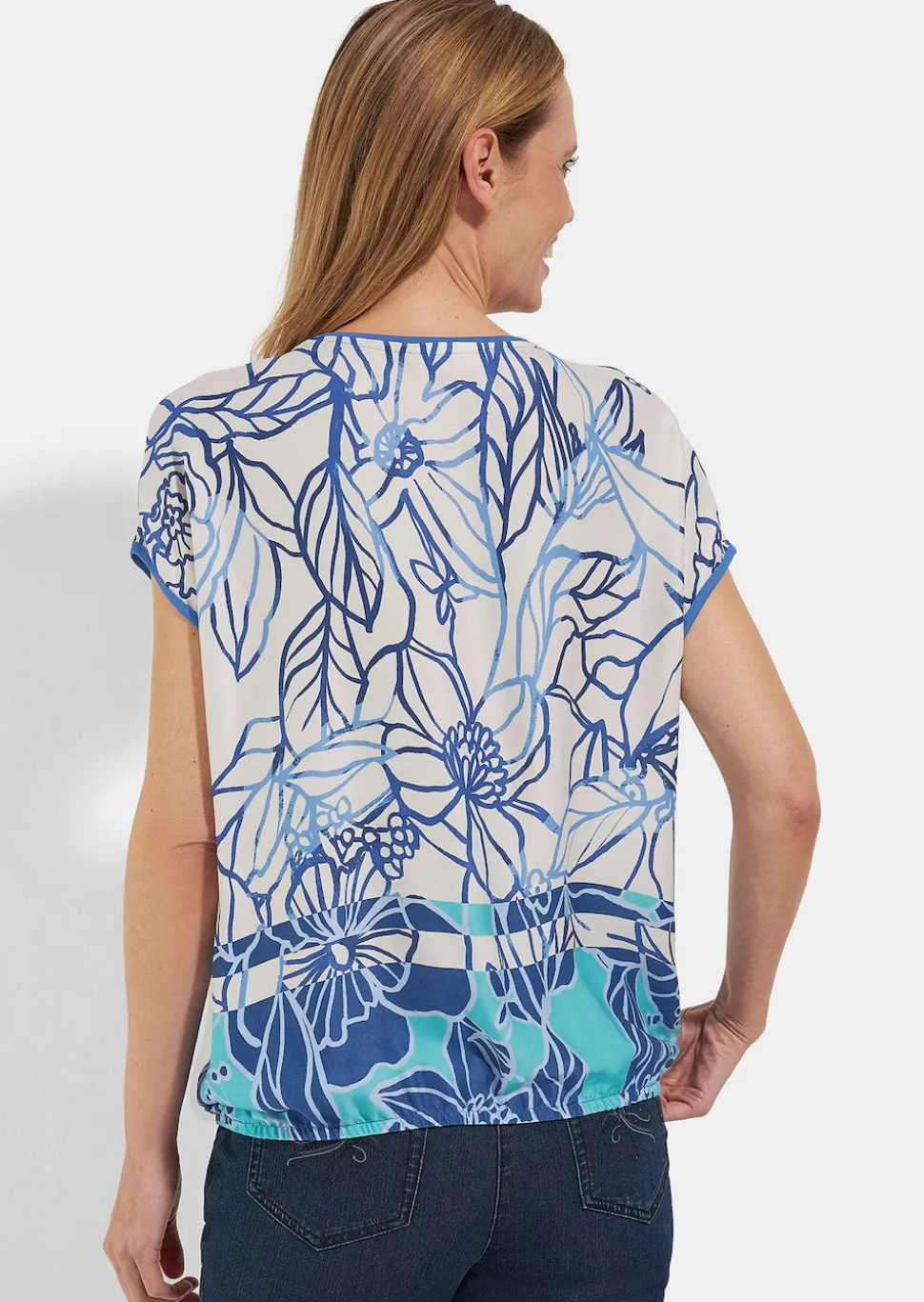 Blusenshirt aus reiner Viskose