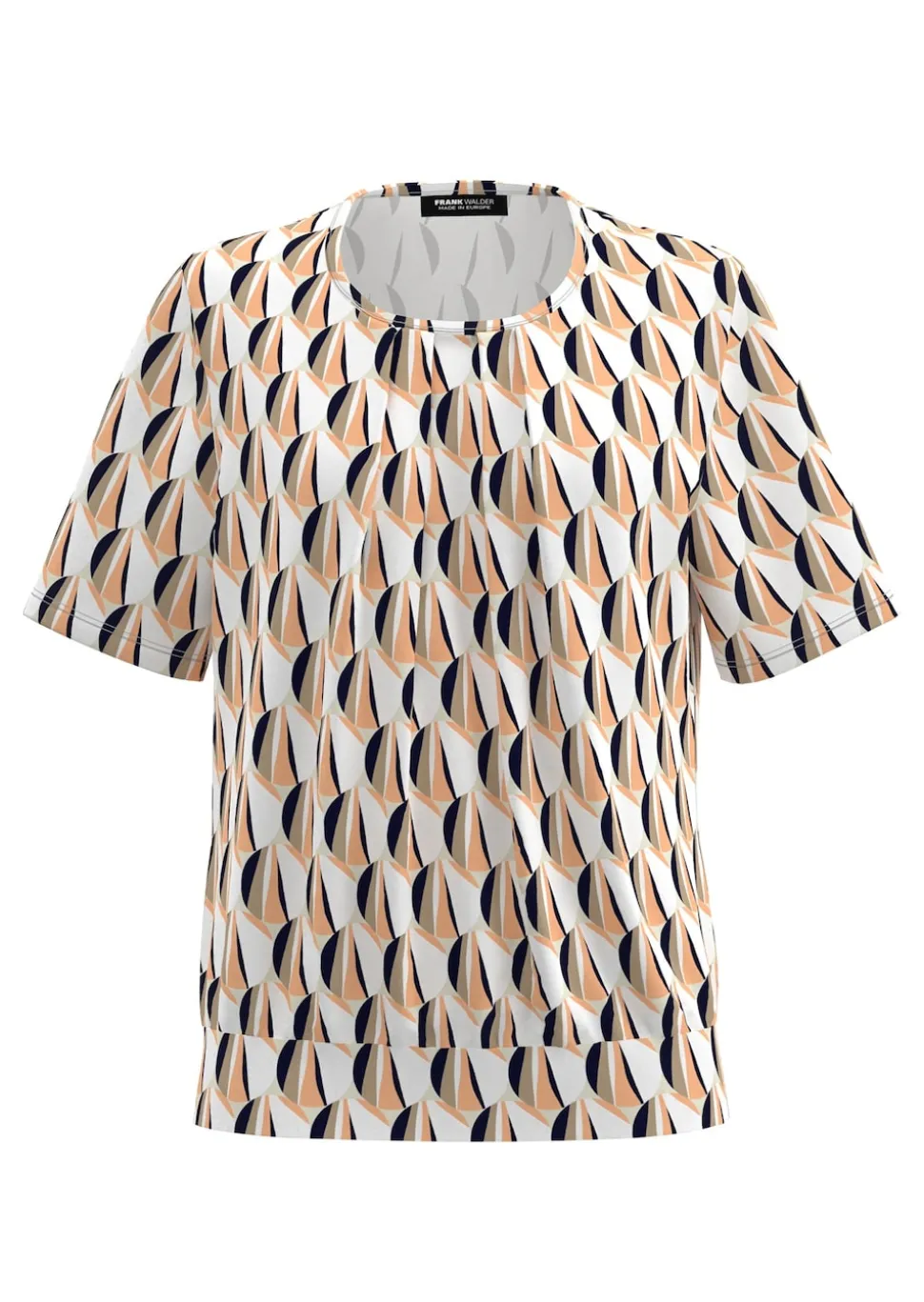 Blusenshirt aus Webware und Jersey