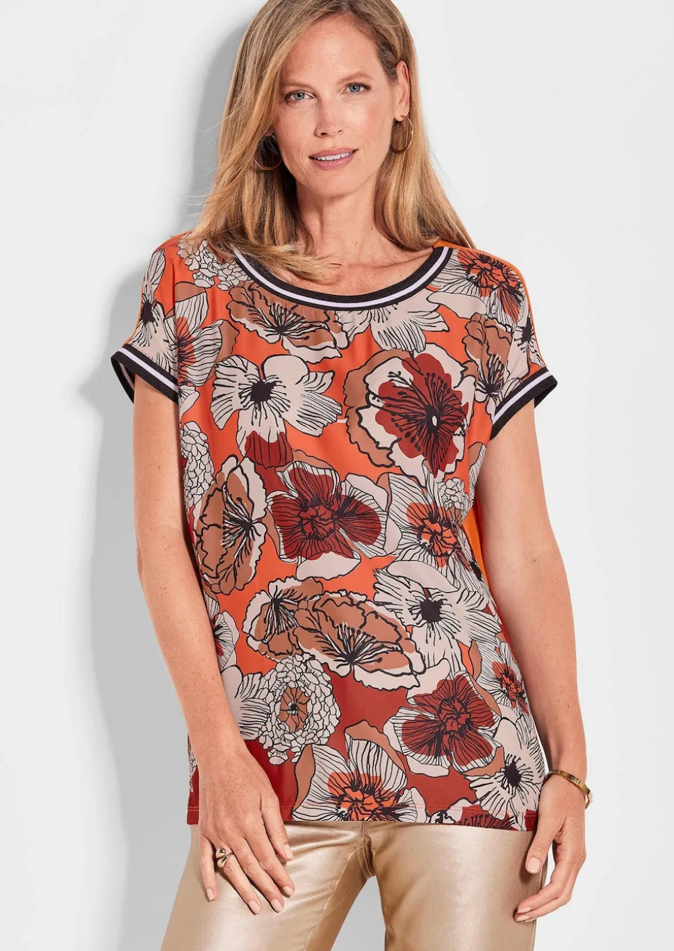 Blusenshirt mit Alloverdruck