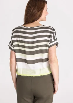 Blusenshirt mit Blockstreifen