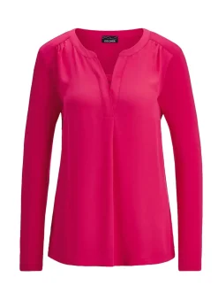Blusenshirt mit Chiffon-Einsatz