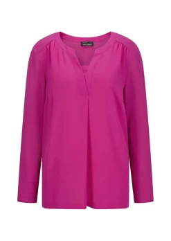 Blusenshirt mit Chiffon-Einsatz