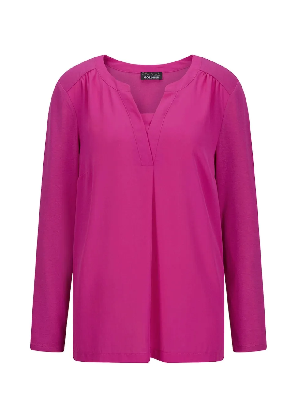 Blusenshirt mit Chiffon-Einsatz