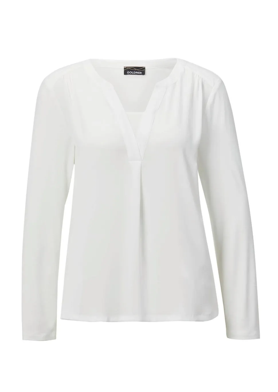 Blusenshirt mit Chiffon-Einsatz