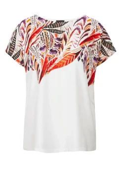 Blusenshirt mit platziertem Druck