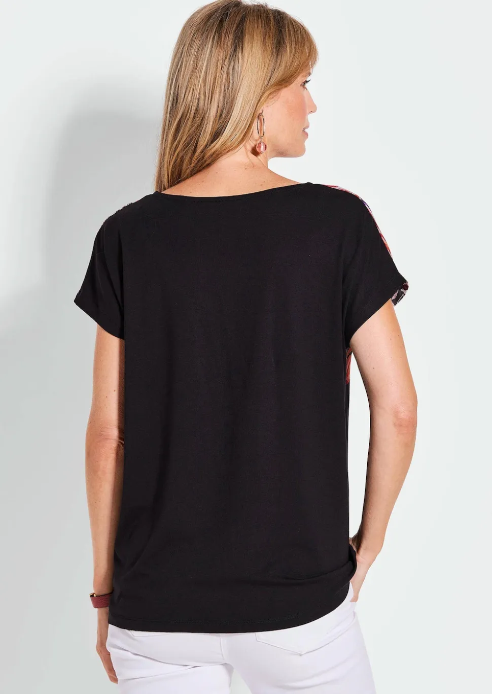 Blusenshirt mit platziertem Druck