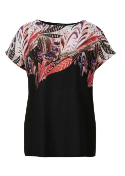 Blusenshirt mit platziertem Druck