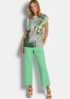 Blusenshirt mit U-Boot-Ausschnitt