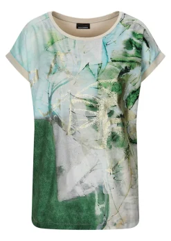 Blusenshirt mit U-Boot-Ausschnitt
