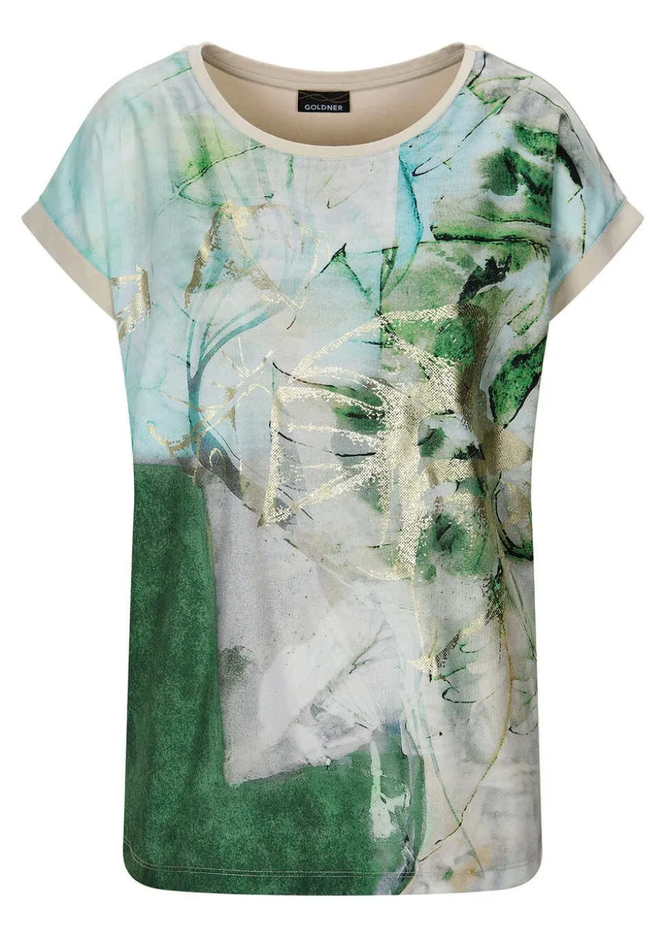 Blusenshirt mit U-Boot-Ausschnitt