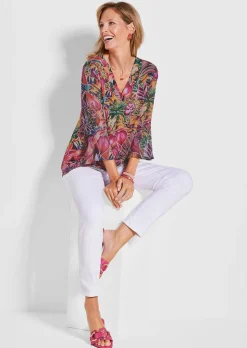 Blusenshirt mit zarten Chiffon-Ärmeln