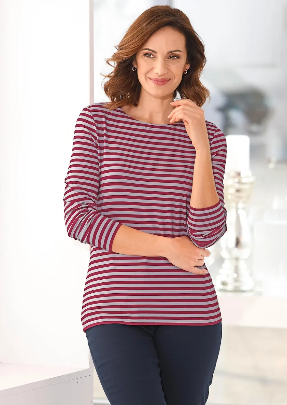 Buntgewirktes Ringelshirt