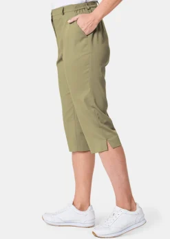 Caprihose CARLA aus Satin