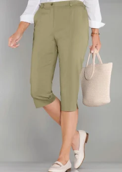 Caprihose CARLA aus Satin