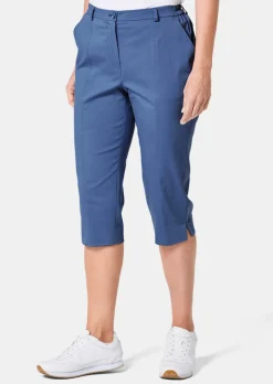 Caprihose CARLA aus Satin