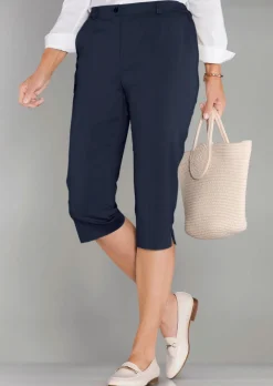 Caprihose CARLA aus Satin