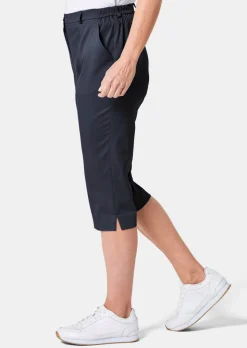 Caprihose CARLA aus Satin