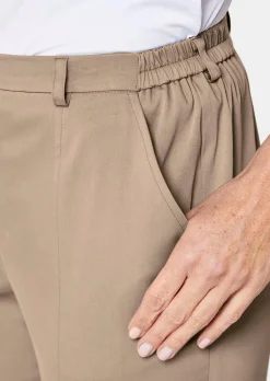Caprihose CARLA aus Satin