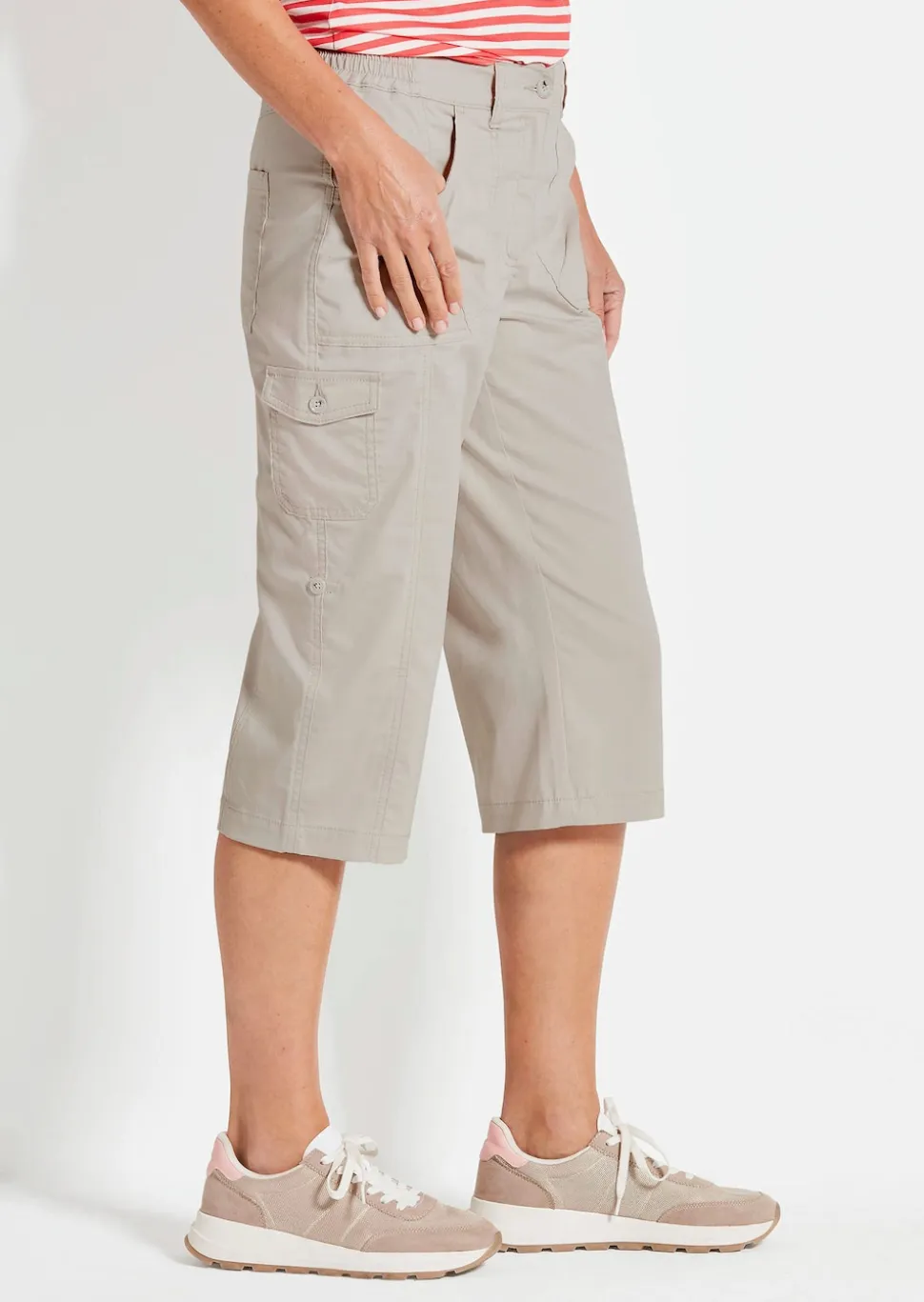 Caprihose CARLA im Cargo-Look