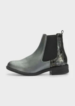 Chelsea Boots mit Animal-Prägung